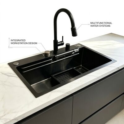Bom preço Pia de Cozinha de Montagem Superior / Embutir em Aço Inoxidável SUS304 Pia Dupla de Cozinha Polida de Montagem Superior 700mm Bacia Extra Profunda de 10 Polegadas | Profundidade de Bacia Personalizada Disponível | Espessura de Aço Personalizada Disponível on-line