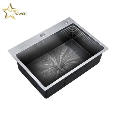 Bom preço 16 Gauge 304 Stainless Steel Double Bowl Kitchen Sink Drop-in 30x18 Inch 9 Inch Deep Basin Brushed Finish on-line