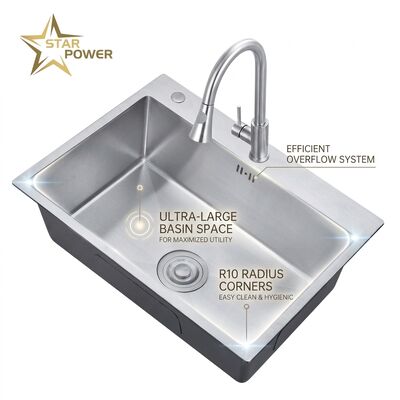 Bom preço 16 Inch Round Undermount Bar Sink SUS304 18 Gauge Stainless Steel with Basket Strainer on-line