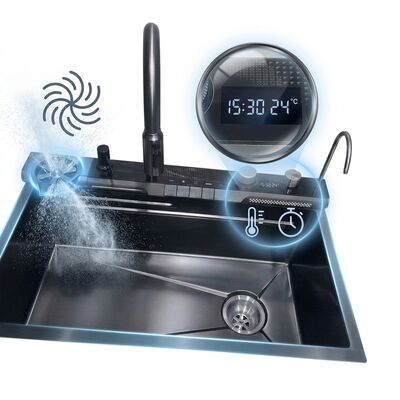 Bom preço 23 Inch Drop-In Single Bowl Kitchen Sink SUS304 18 Gauge with Faucet Hole on-line